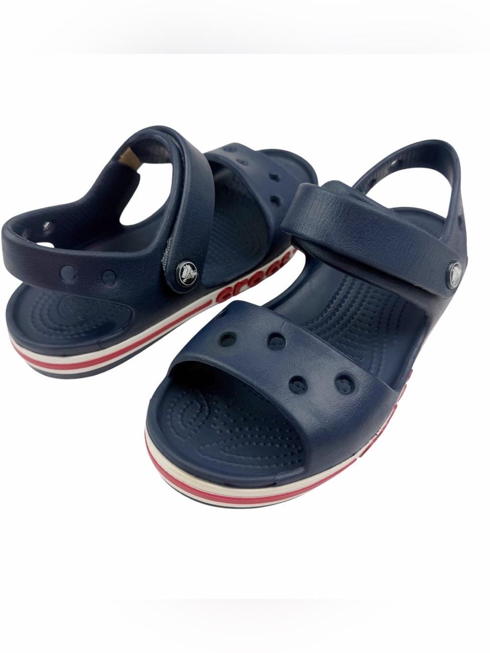 Crocs Kids Bayaband Sandals Navy Blue Lightweight Size 13C